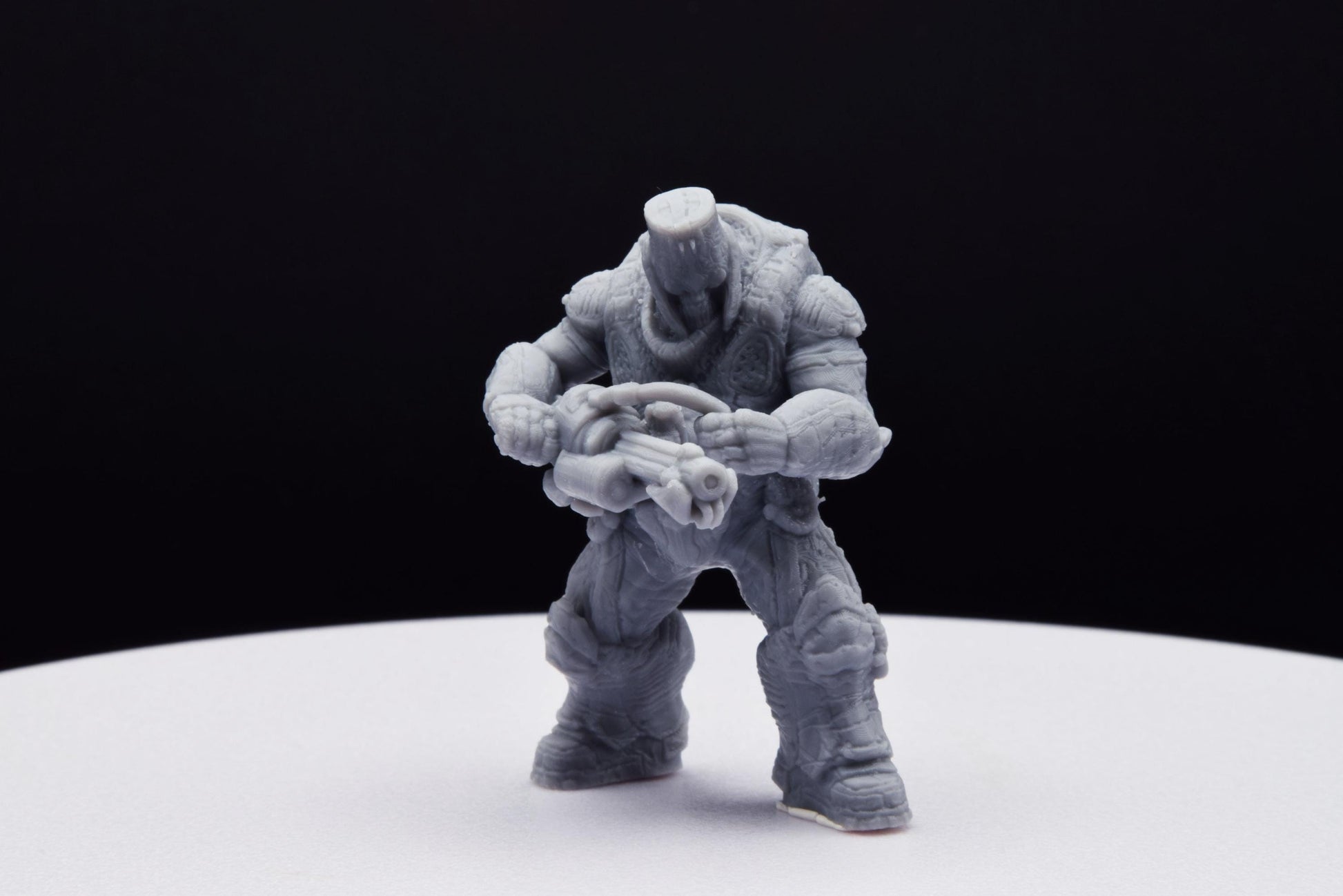 Gears Of War Boomer Grinder Ot Miniature - TheSTLSmith - 3D Printed with high quality resin for Skirmish/D&D games