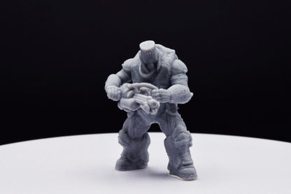Gears Of War Boomer Grinder Ot Miniature - TheSTLSmith - 3D Printed with high quality resin for Skirmish/D&D games