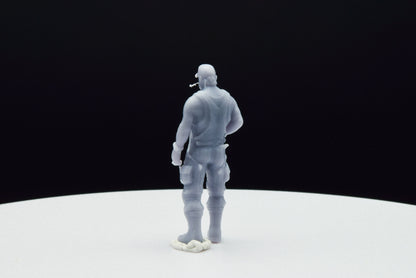 Gears Of War Dizzy Wallin Farmer Ot Miniature - TheSTLSmith - 3D Printed with high quality resin for Skirmish/D&D games