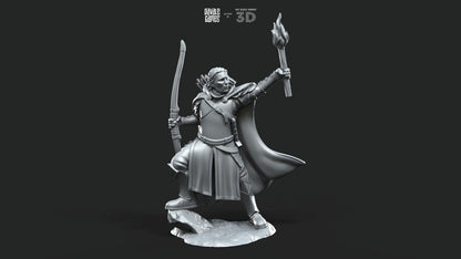 Berf Grey Castle Court Captain - Foot and Mounted - Davale Games - 3D Printed with high quality resin for LOTR/D&D games