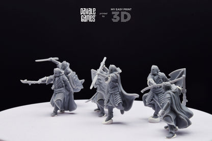 Bloody Elf King Guard - Davale Games - 3D Printed with high quality resin for LOTR/D&D games