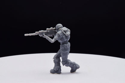 Gears Of War UIR Soldier Female [4] Miniature - TheSTLSmith - 3D Printed with high quality resin for Skirmish/D&D games