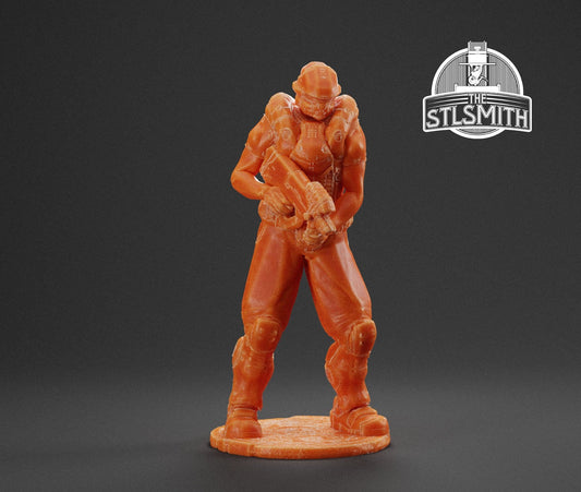 Doom UAC Marine 01 [3] Miniature - Fanmade - TheSTLSmith - 3D Printed with high quality resin for Skirmish/D&D games