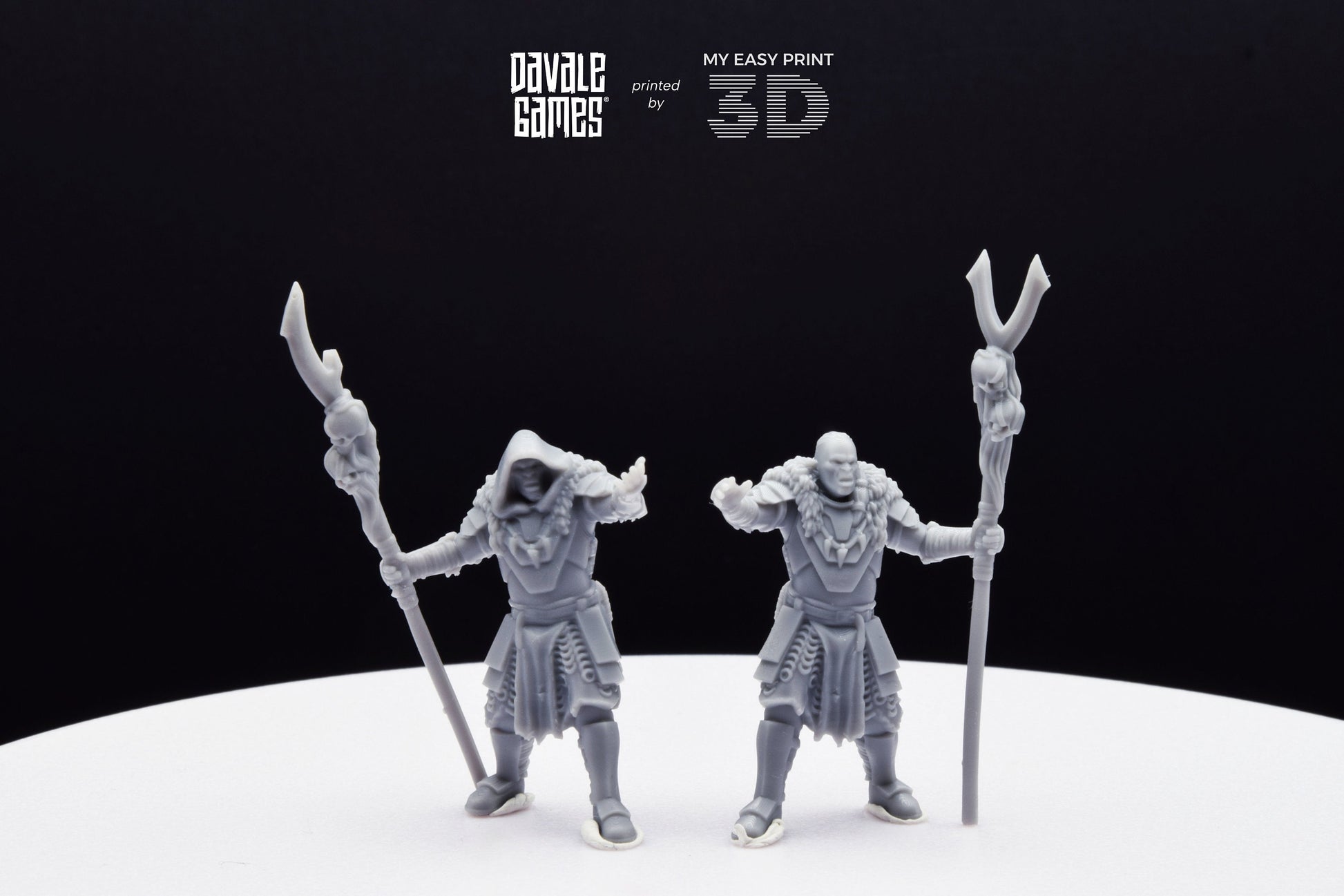 Shamans Super Orc - Davale Games - 3D Printed with high quality resin for LOTR/D&D games