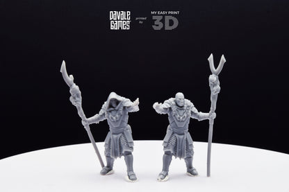 Shamans Super Orc - Davale Games - 3D Printed with high quality resin for LOTR/D&D games