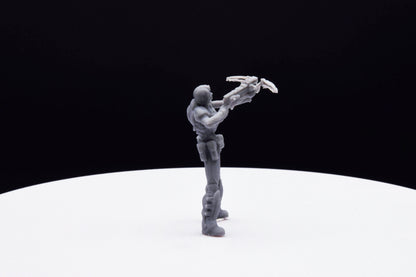 Gears Of War Samantha Byrne - TheSTLSmith - 3D Printed with high quality resin for Skirmish/D&D games