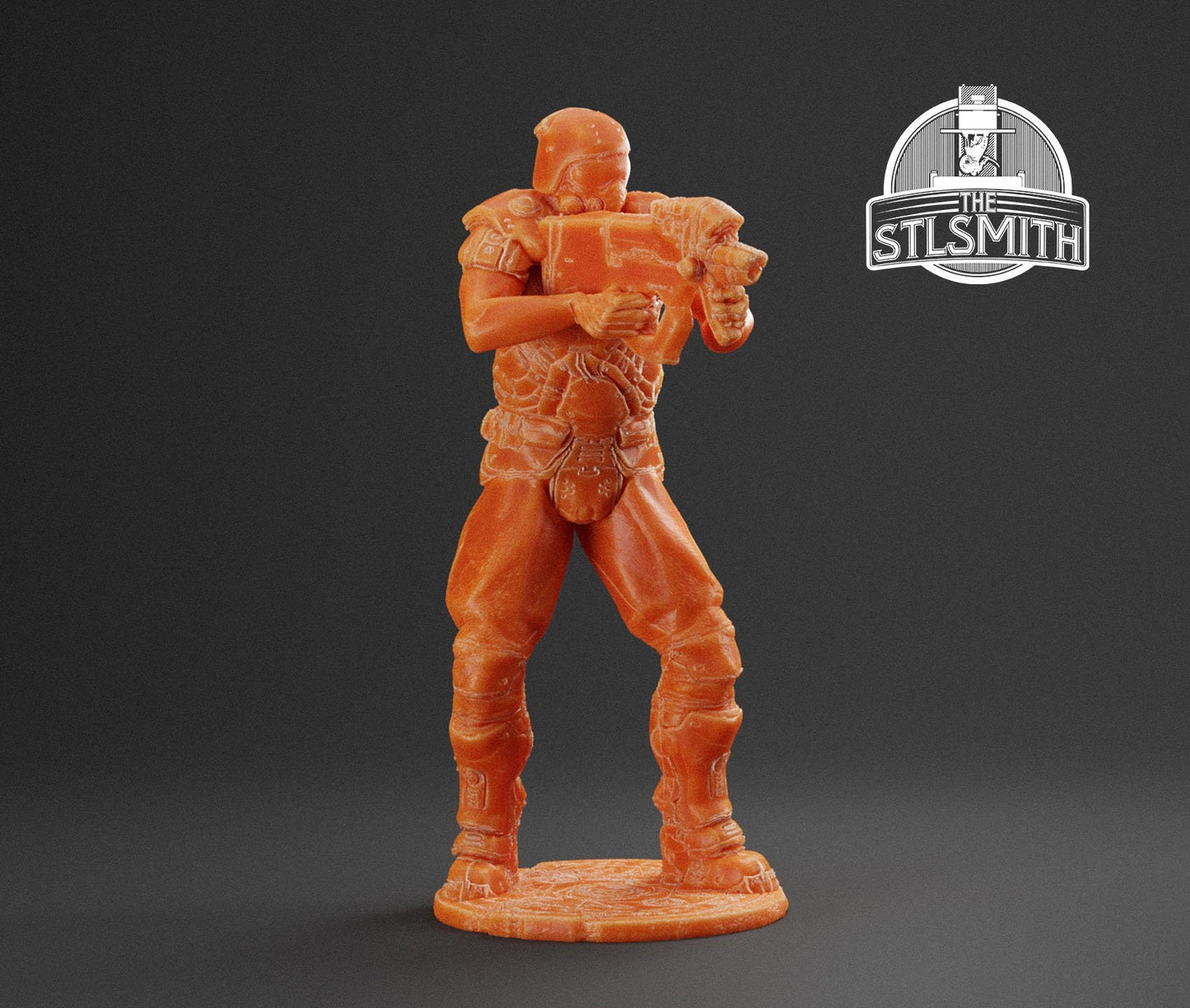 Doom ZSec Machinegun Miniature - Fanmade - TheSTLSmith - 3D Printed with high quality resin for Skirmish/D&D games