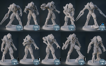 Halo Arbiter Miniatures - Galactic Armory - 3D Printed with High Quality Resin for Wargame/Skirmish/D&D