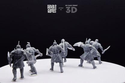 Super Orc Swordsman - Davale Games - 3D Printed with high quality resin for LOTR/D&D games