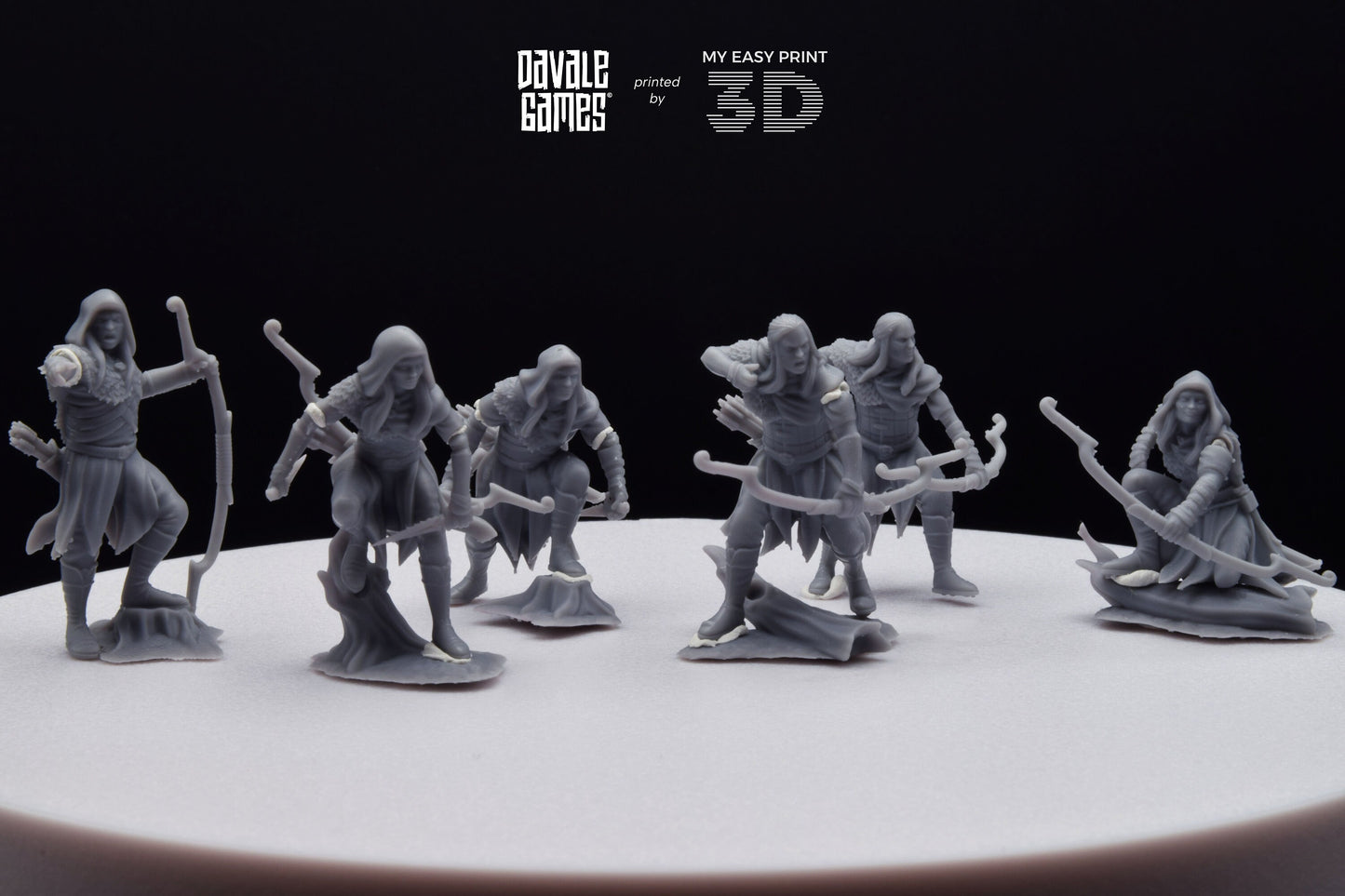 Forest Scout Elf - Davale Games - 3D Printed with high quality resin for LOTR/D&D games