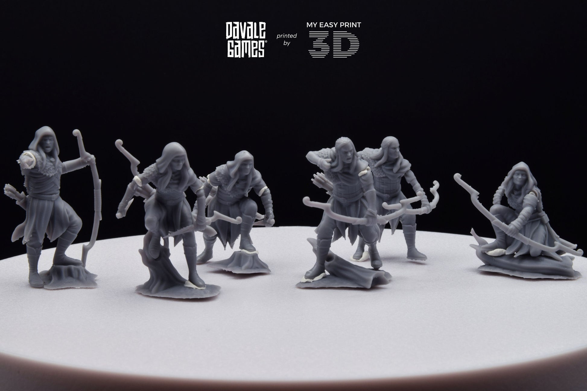 Forest Scout Elf - Davale Games - 3D Printed with high quality resin for LOTR/D&D games