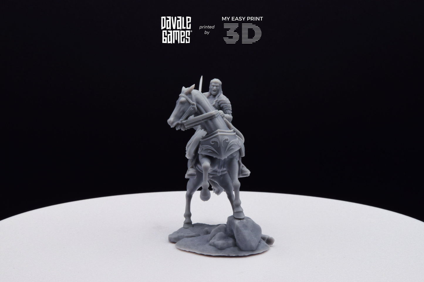 King of the Forest Elves on Horse - Davale Games - 3D Printed with high quality resin for LOTR/D&D games