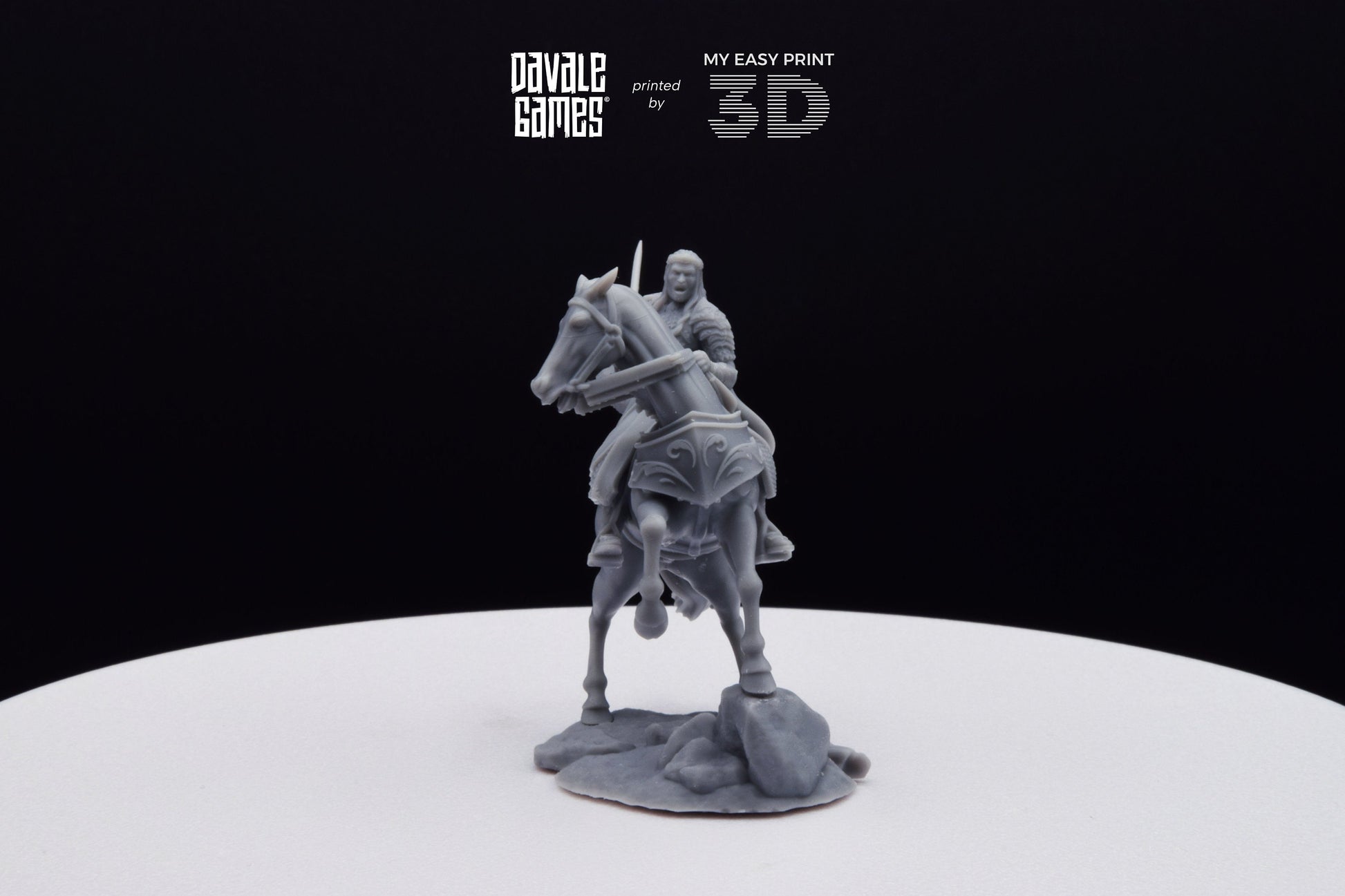 King of the Forest Elves on Horse - Davale Games - 3D Printed with high quality resin for LOTR/D&D games