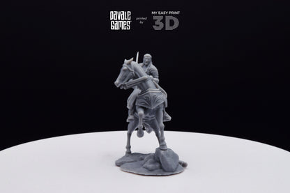 King of the Forest Elves on Horse - Davale Games - 3D Printed with high quality resin for LOTR/D&D games