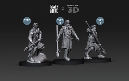 Snake Rider - Davale Games - 3D Printed with high quality resin for LOTR/D&D games