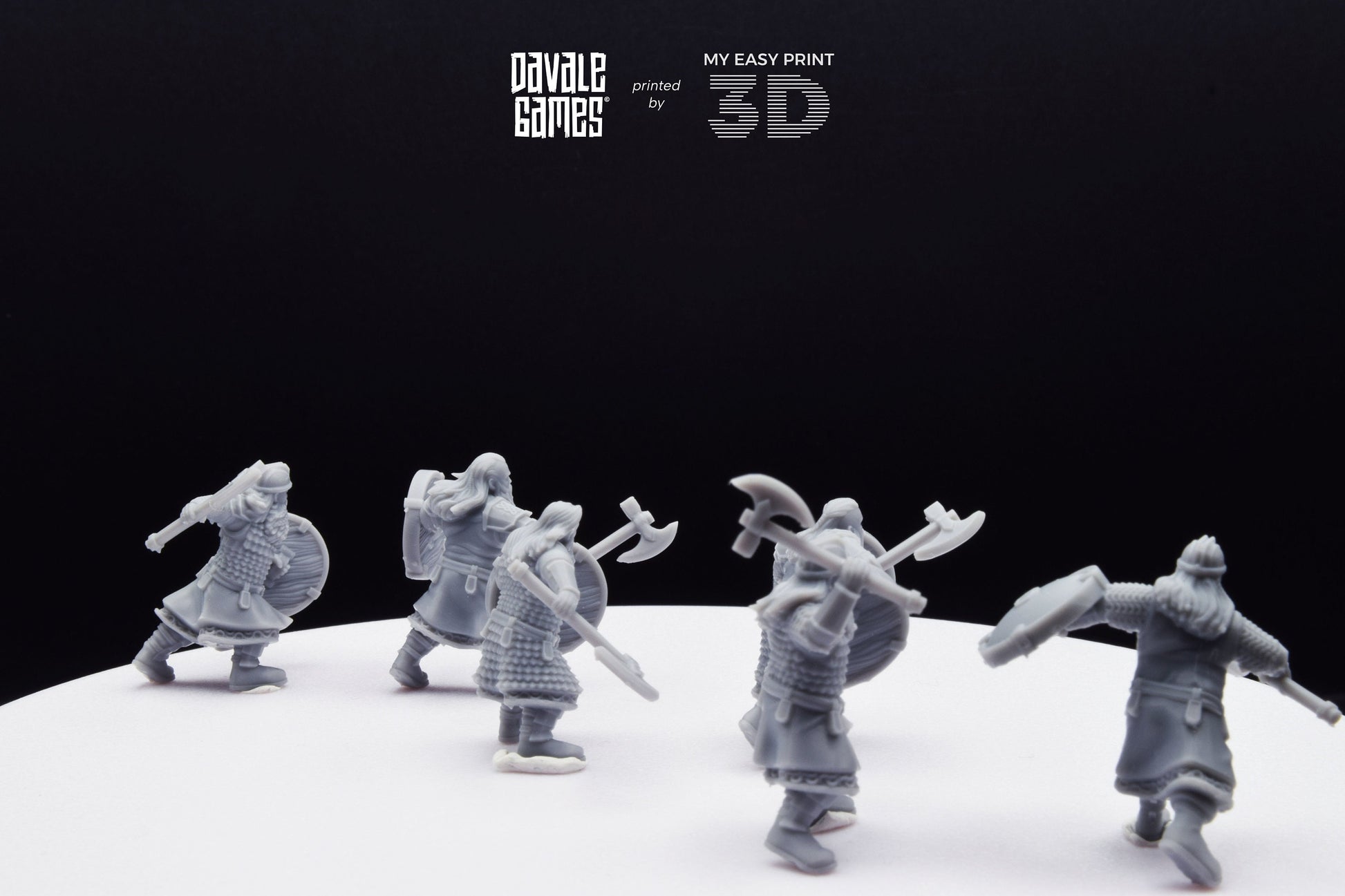 Kalak Warriors - Davale Games - 3D Printed with high quality resin for LOTR/D&D games