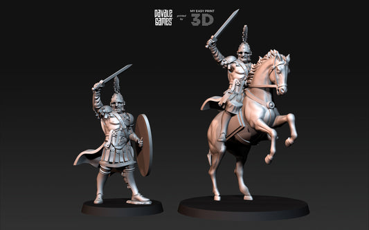 Aetius Roman General - Battle of The Catalaunian Plains - Foot and Mounted - Davale Games - Historical games