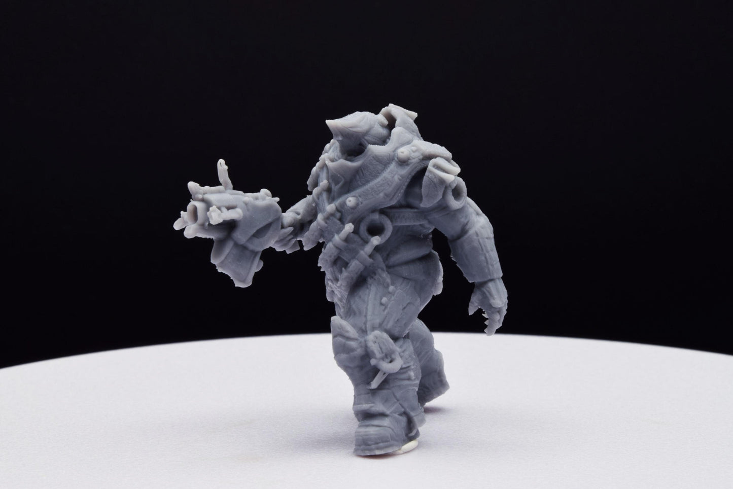 Gears Of War Boomer Savage Ot Miniature - TheSTLSmith - 3D Printed with high quality resin for Skirmish/D&D games