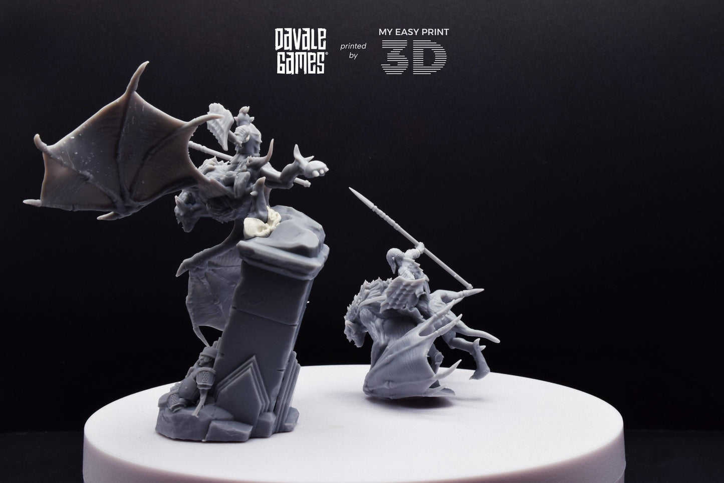 Bat Riders - Goblins of the cave - Davale Games - 3D Printed with high quality resin for LOTR/D&D games