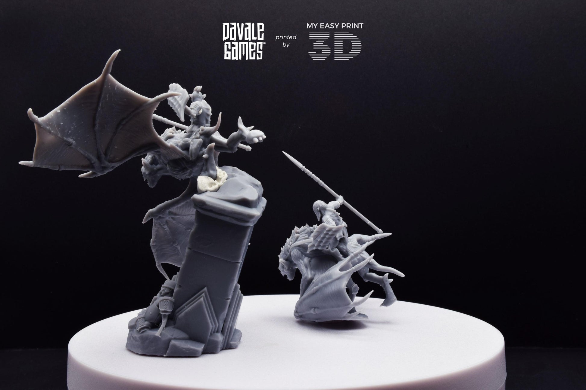 Bat Riders - Goblins of the cave - Davale Games - 3D Printed with high quality resin for LOTR/D&D games