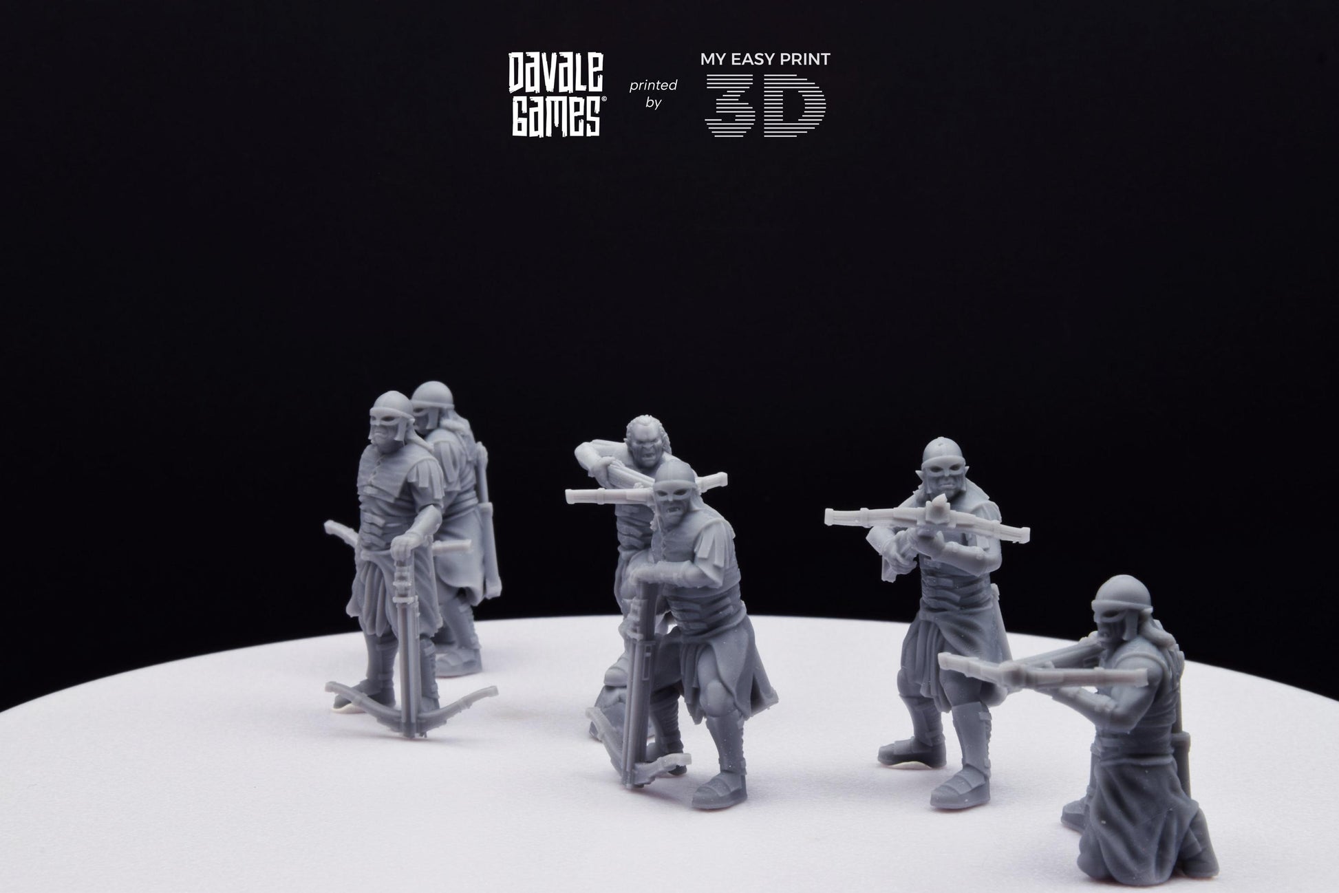 Blood-handed Orcs with Crossbow - Davale Games - 3D Printed with high quality resin for LOTR/D&D games
