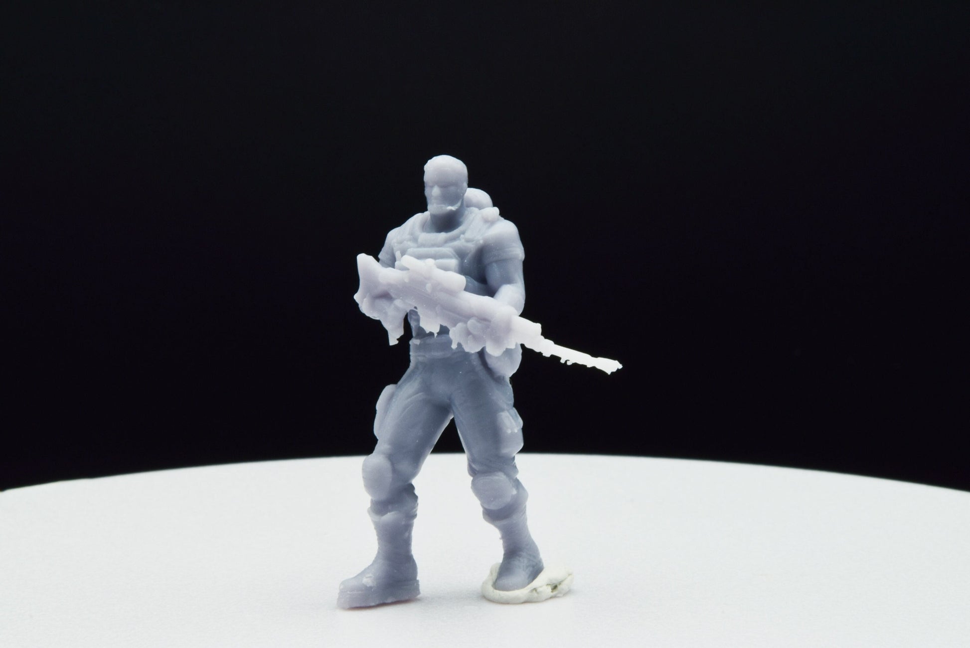 Gears Of War Dominic Santiago Commando Ot Miniature - TheSTLSmith - 3D Printed with high quality resin for Skirmish/D&D games
