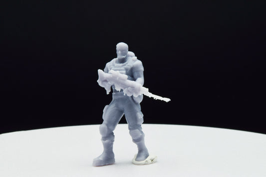 Gears Of War Dominic Santiago Commando Ot Miniature - TheSTLSmith - 3D Printed with high quality resin for Skirmish/D&D games