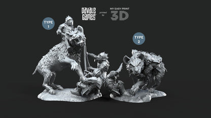 Wolf Riders Tamers - Goblins of the cave - Davale Games - 3D Printed with high quality resin for LOTR/D&D games