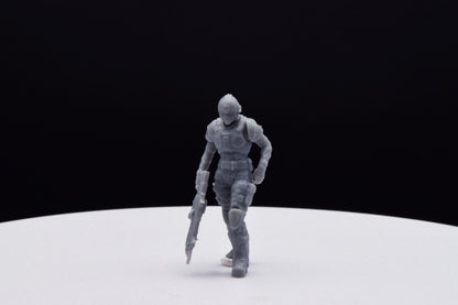 Gears Of War COG Soldier Winter Female Miniature - TheSTLSmith - 3D Printed with high quality resin for Skirmish/D&D games