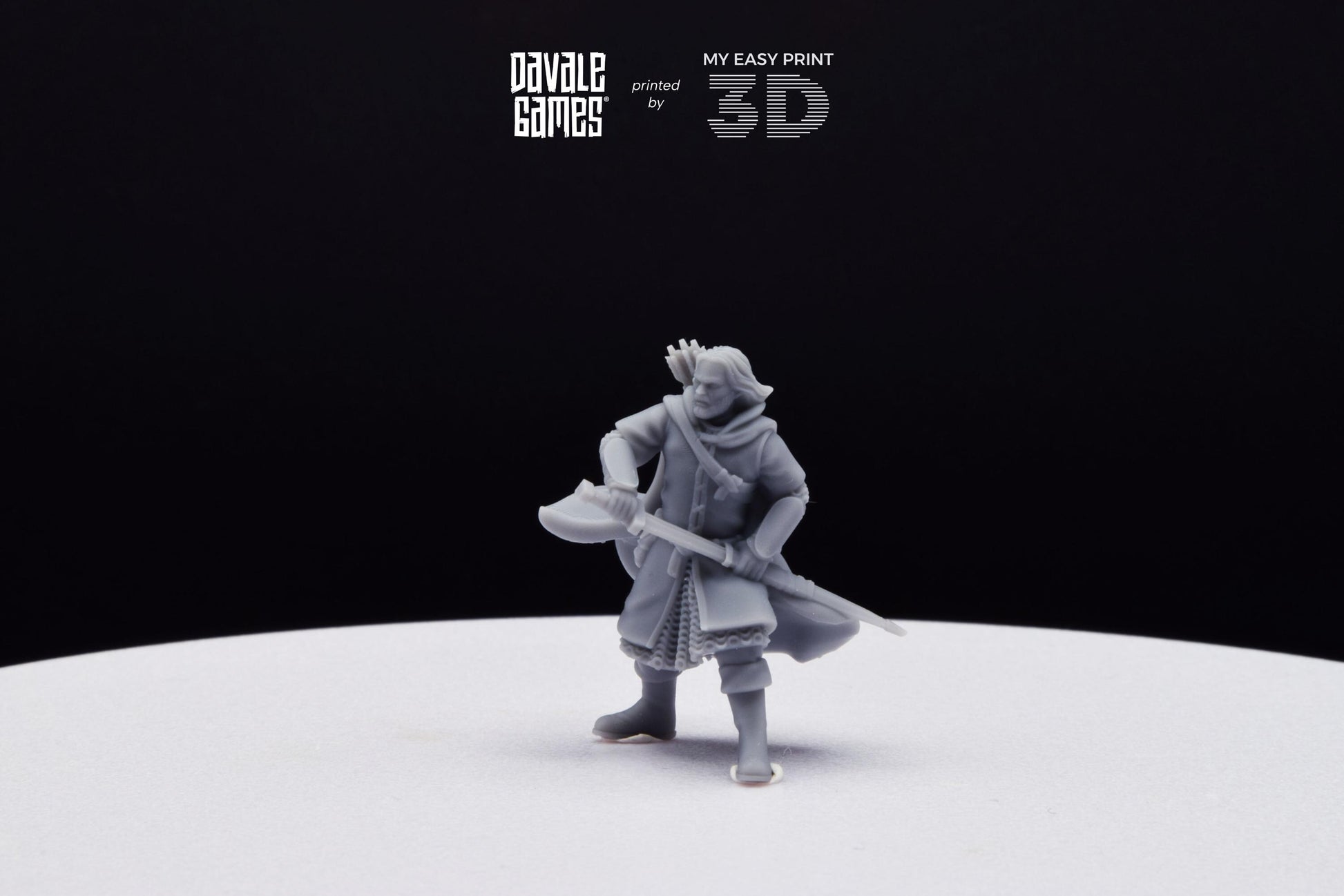 Anaravor Captain from the North People - Davale Games - 3D Printed with high quality resin for LOTR/D&D games