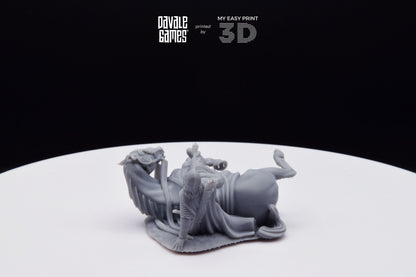 Death West Human on Horse - Mounted - Davale Games - 3D Printed with high quality resin for LOTR/D&D games