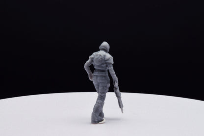 Gears Of War COG Soldier Winter Female Miniature - TheSTLSmith - 3D Printed with high quality resin for Skirmish/D&D games