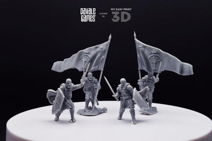 High Human Commander - Davale Games - 3D Printed with high quality resin for LOTR/D&D games