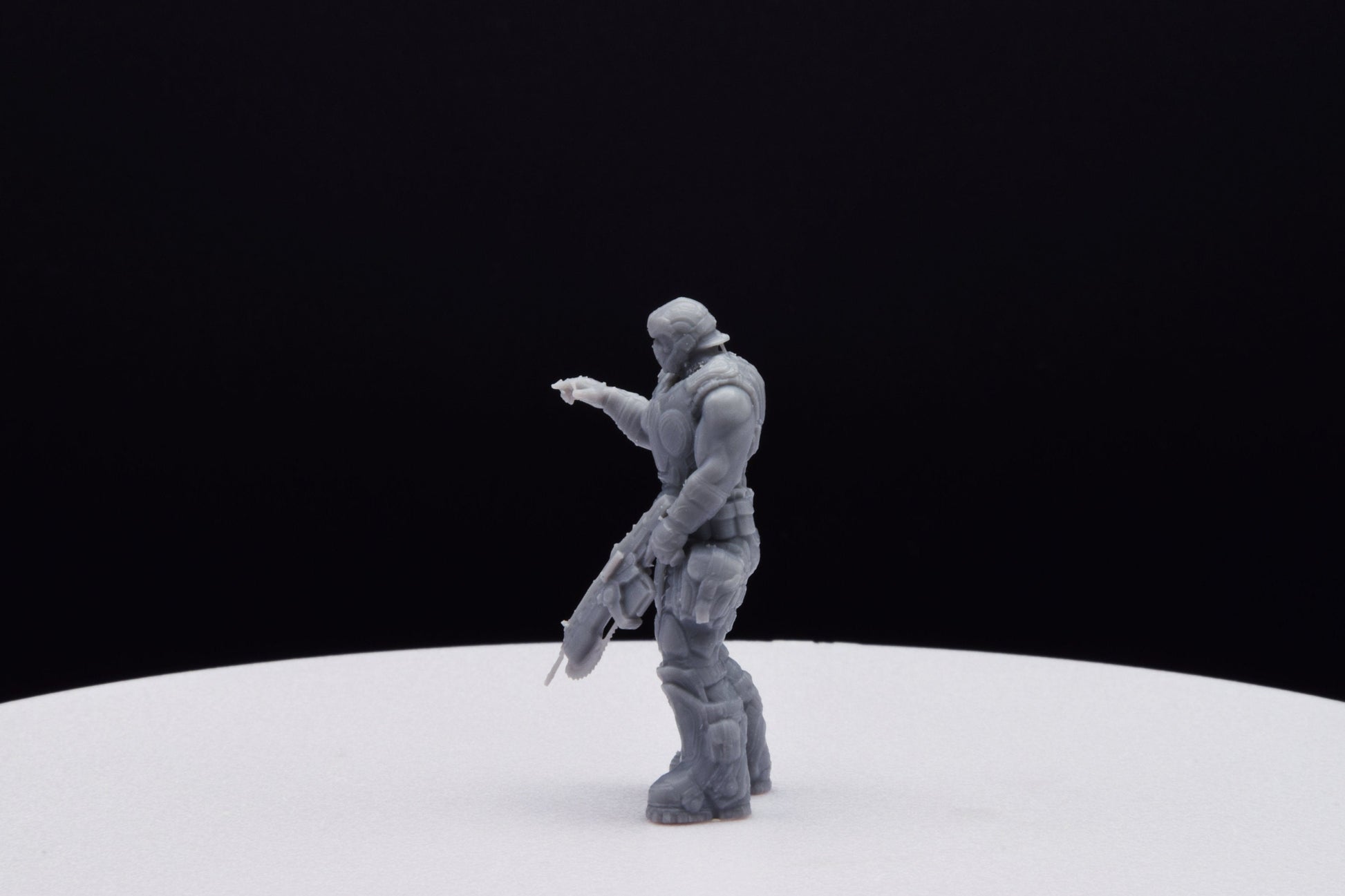 Gears Of War Clayton Carmine Ot Miniature - TheSTLSmith - 3D Printed with high quality resin for Skirmish/D&D games