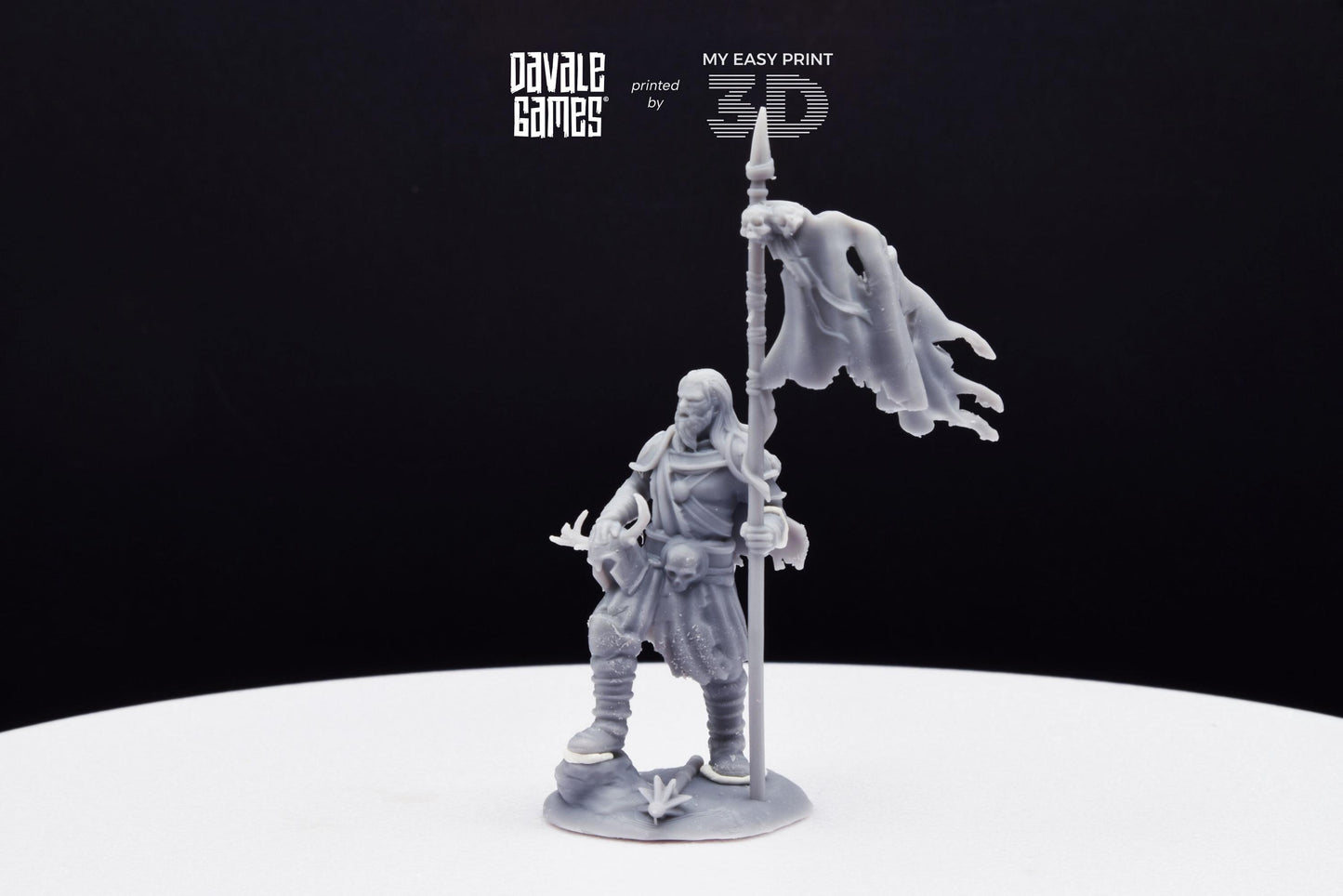 Khalüm Banner - Dead City - Davale Games - 3D Printed with high quality resin for LOTR/D&D games