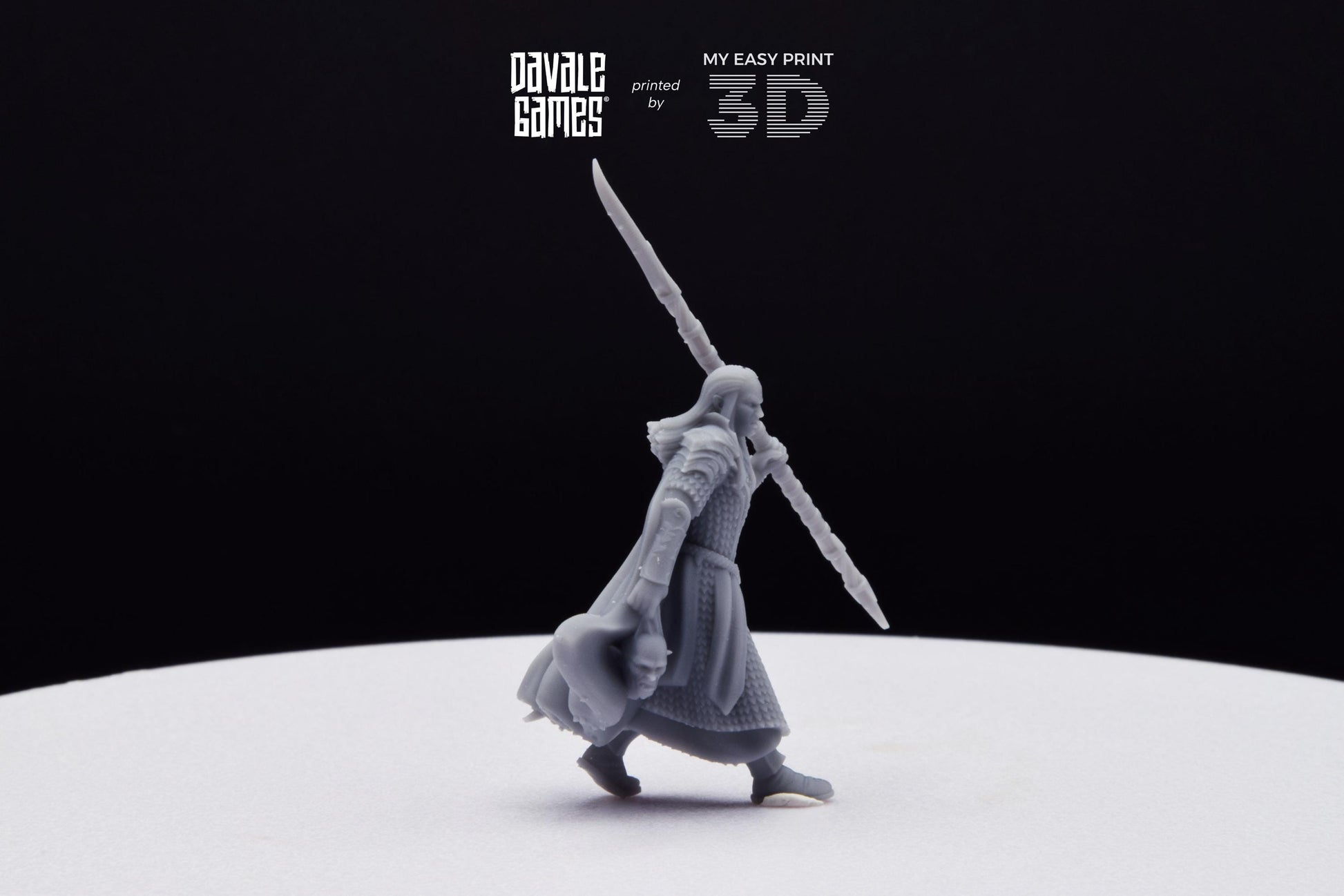 Wood Elf Captain - Davale Games - 3D Printed with high quality resin for LOTR/D&D games