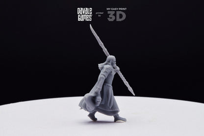Wood Elf Captain - Davale Games - 3D Printed with high quality resin for LOTR/D&D games