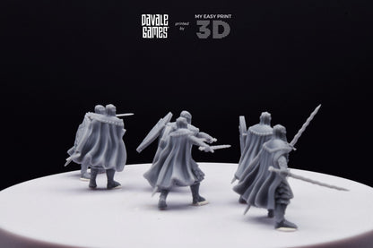 Black High Human - Davale Games - 3D Printed with high quality resin for LOTR/D&D games