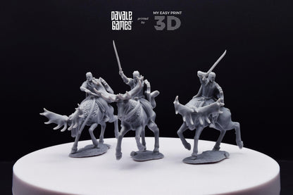 Armoured Wood Elf on Elk - Mounted - Davale Games - 3D Printed with high quality resin for LOTR/D&D games