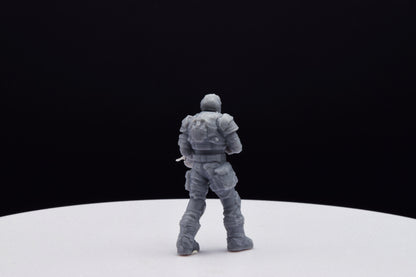 Gears Of War Anthony Carmine Ot Miniature - TheSTLSmith - 3D Printed with high quality resin for Skirmish/D&D games