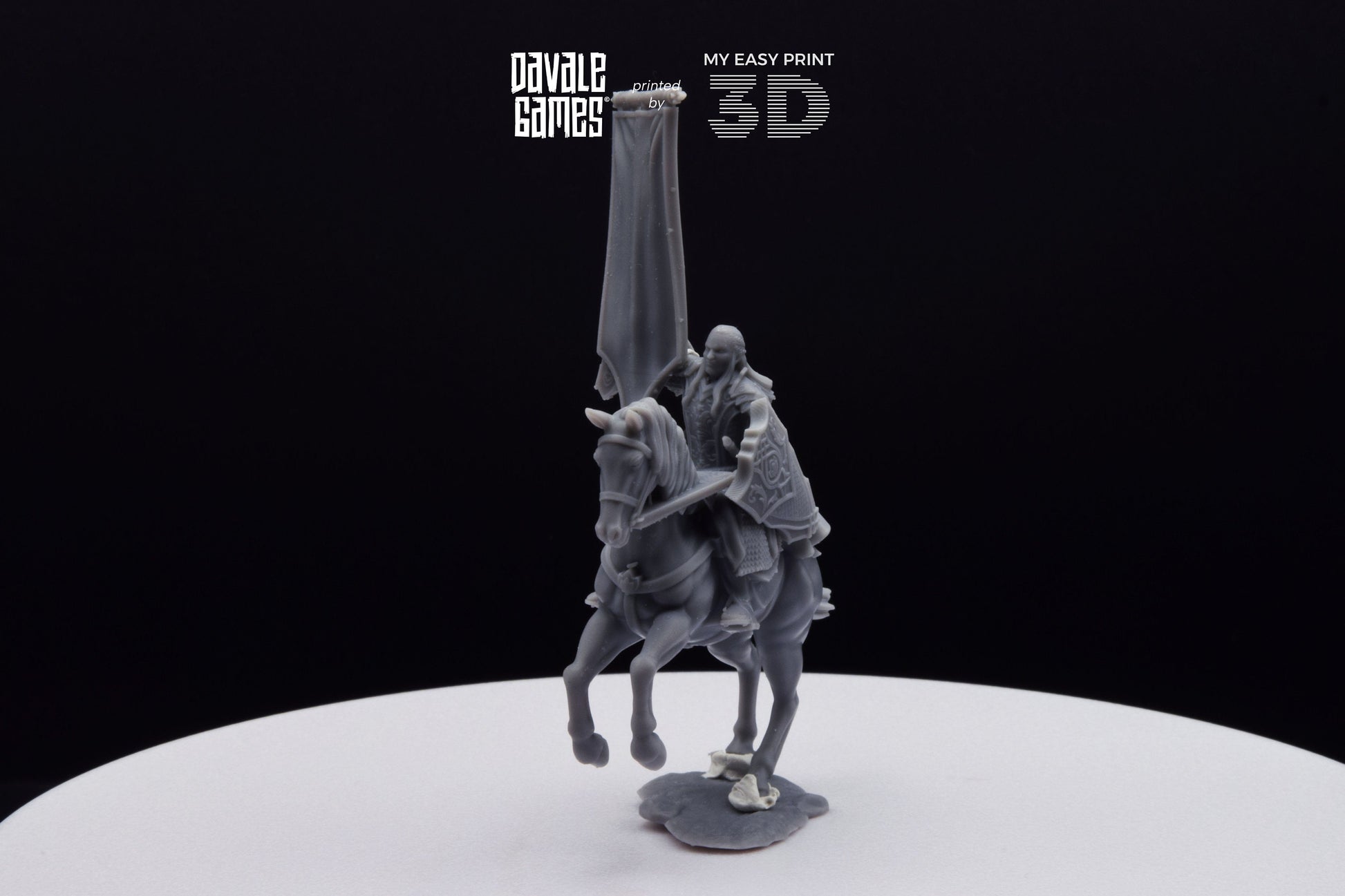 Wood Elf Banner - Mounted - Davale Games - 3D Printed with high quality resin for LOTR/D&D games
