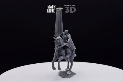 Wood Elf Banner - Mounted - Davale Games - 3D Printed with high quality resin for LOTR/D&D games