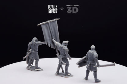 Blood-Handed Command Group - Davale Games - 3D Printed with high quality resin for LOTR/D&D games