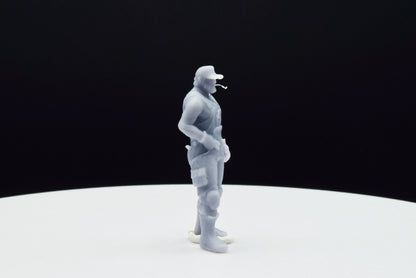Gears Of War Dizzy Wallin Farmer Ot Miniature - TheSTLSmith - 3D Printed with high quality resin for Skirmish/D&D games
