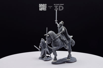 Visigoths King - Foot and Mounted - Davale Games - Historical games - 3D Printed with high quality resin