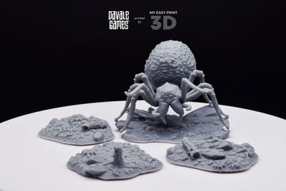 Queen of Spiders and sons - Davale Games - 3D Printed with high quality resin for LOTR/D&D games