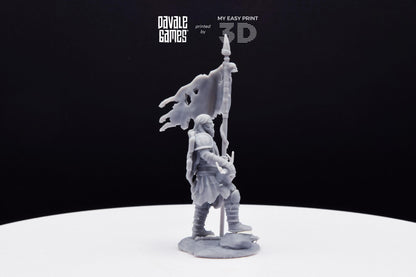Khalüm Banner - Dead City - Davale Games - 3D Printed with high quality resin for LOTR/D&D games