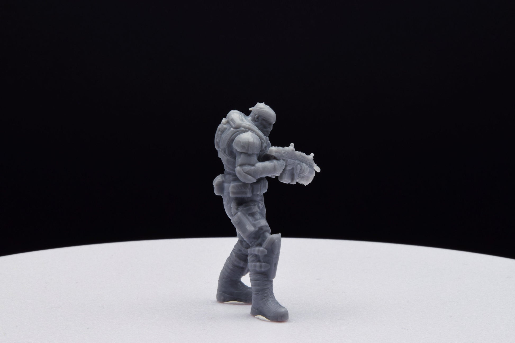 Gears Of War COG Marcus Old Miniature - TheSTLSmith - 3D Printed with high quality resin for Skirmish/D&D games