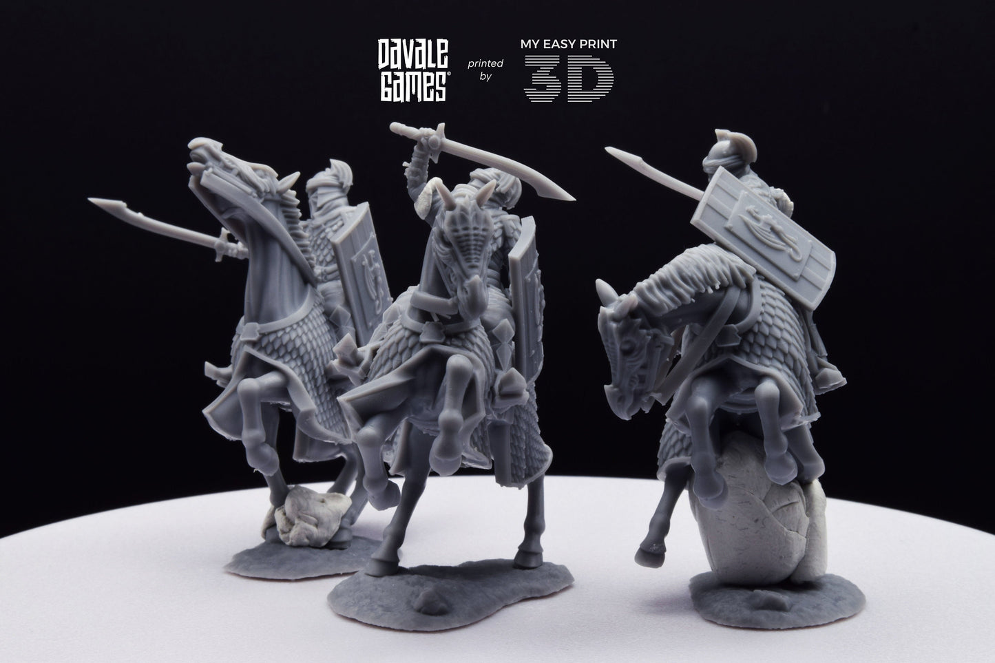 Dragon Army Regular Cavalry - Davale Games - 3D Printed with high quality resin for LOTR/D&D games