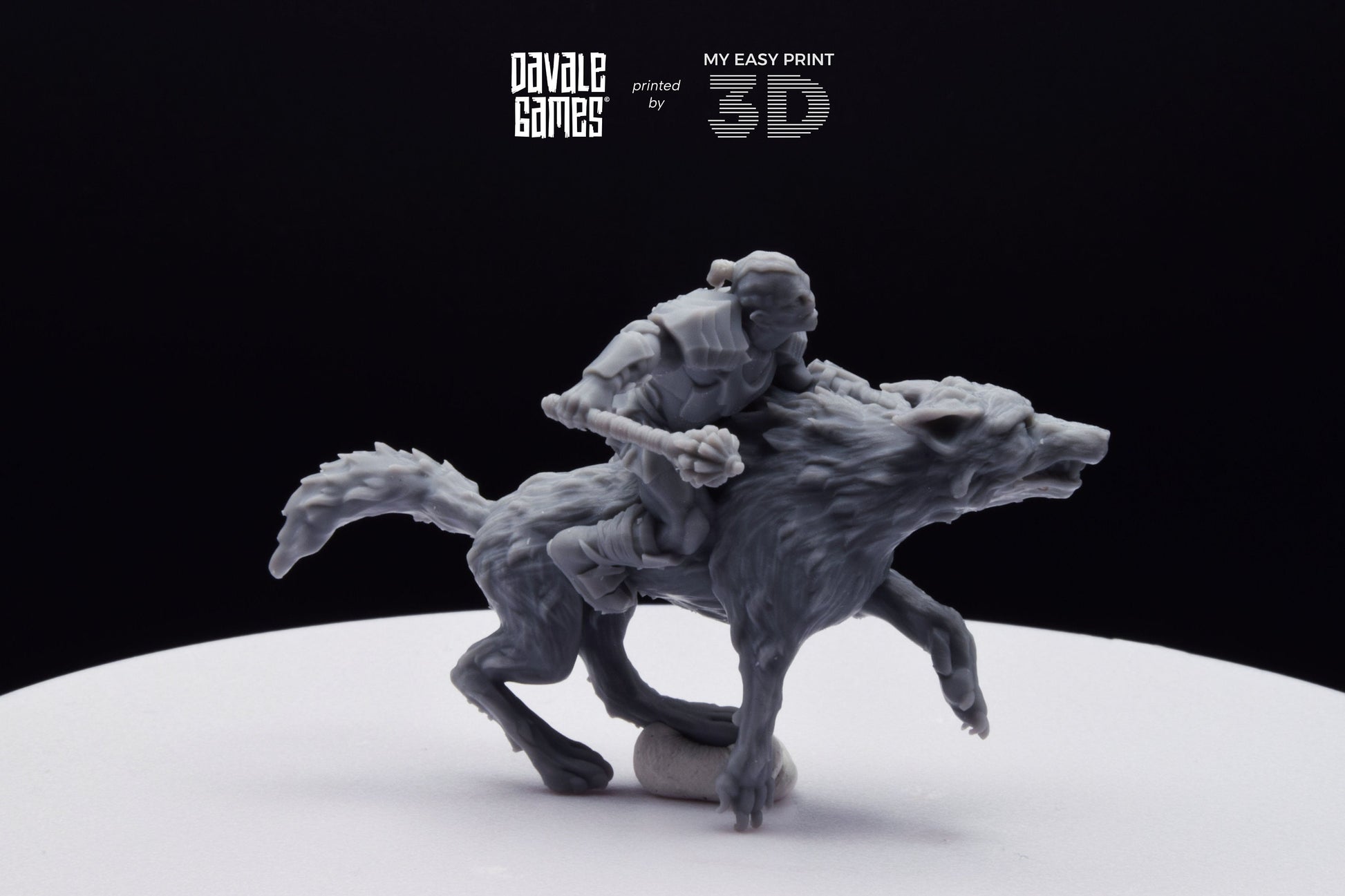 The Irreverent - Mounted - Davale Games - 3D Printed with high quality resin for LOTR/D&D games